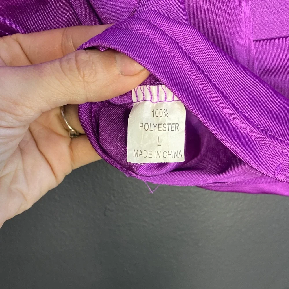 Cutout Front Crop Top Us Women’s S Purple Unbranded - Picture 4 of 4
